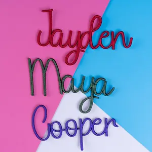 Custom Name 3D Iron on Patch | Personalized Embroidered Name 3D Patches for Backpacks Hats Jackets