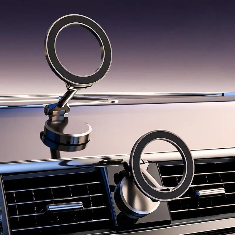 360 Degree Rotatable Magnetic Car Phone Holder, Hands-free Car Phone Hanging Rack, Dashboard Phone Tablet Stand Compatible With iPhone 15 14 Pro Max P