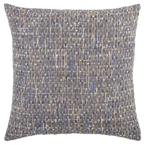 Striped Square Throw Pillow Navy - Rizzy Home