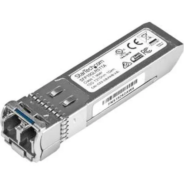 Startech SFP10GLRSTTA 10G Fiber SFP Plus Transceiver - Cisco Comp., LC Connector, Fully Tested Single Mode for Multi-Port Splitter Network Switches & PoE, Fiber Link, Reliable 10Gb Ethernet