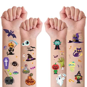 298 PCS Halloween Decorations Party Favors Temporary Tattoos for Kids,Halloween Assorted Trick or treat Halloween Fake Tattoo Stickers for Boys Girls Goody Bag Stuffers Prizes