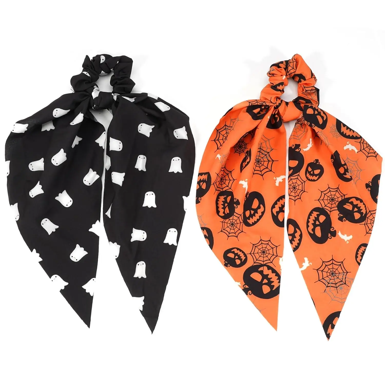 2Pcs Halloween Hair Ties-A