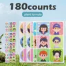 180 Counts Stickers, Cute Stick-Ons for Clothes, Backpacks, and Chairs, Resealable Pouch for Storage
