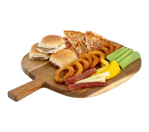 MegaChef 13in Acacia Wood Butcher Cutting Board with Handle