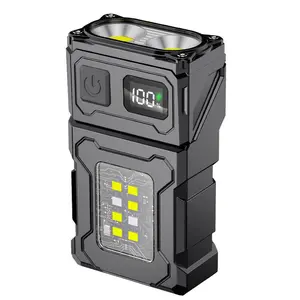 Magnetic LED Work Light, 1 Box Portable Outdoor Lighting Flashlight, Strong Light Charging Flashlight, Mini Long Beam Work Light, Super Bright Light for Car Repair & Outdoor