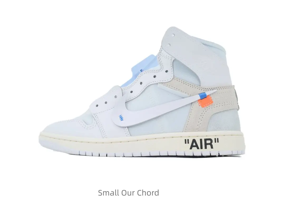 Off White Mesh & Leather High Top Basketball Sneakers, Deconstructed Cutout Design, Vintage Cream Midsole Printed With AIR Lettering, Lace Up Hip Hop Street Trainers, Multi-purpose Casual Board Shoes and Athletic Footwear For Urban Street Outfits