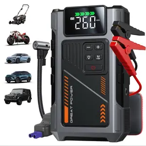 3000A Car Battery Charger Jump Starter with Air Compressor, Vehicle Accessories, Auto Parts Accessories, Car Jumper Box for Breakdown Assistance