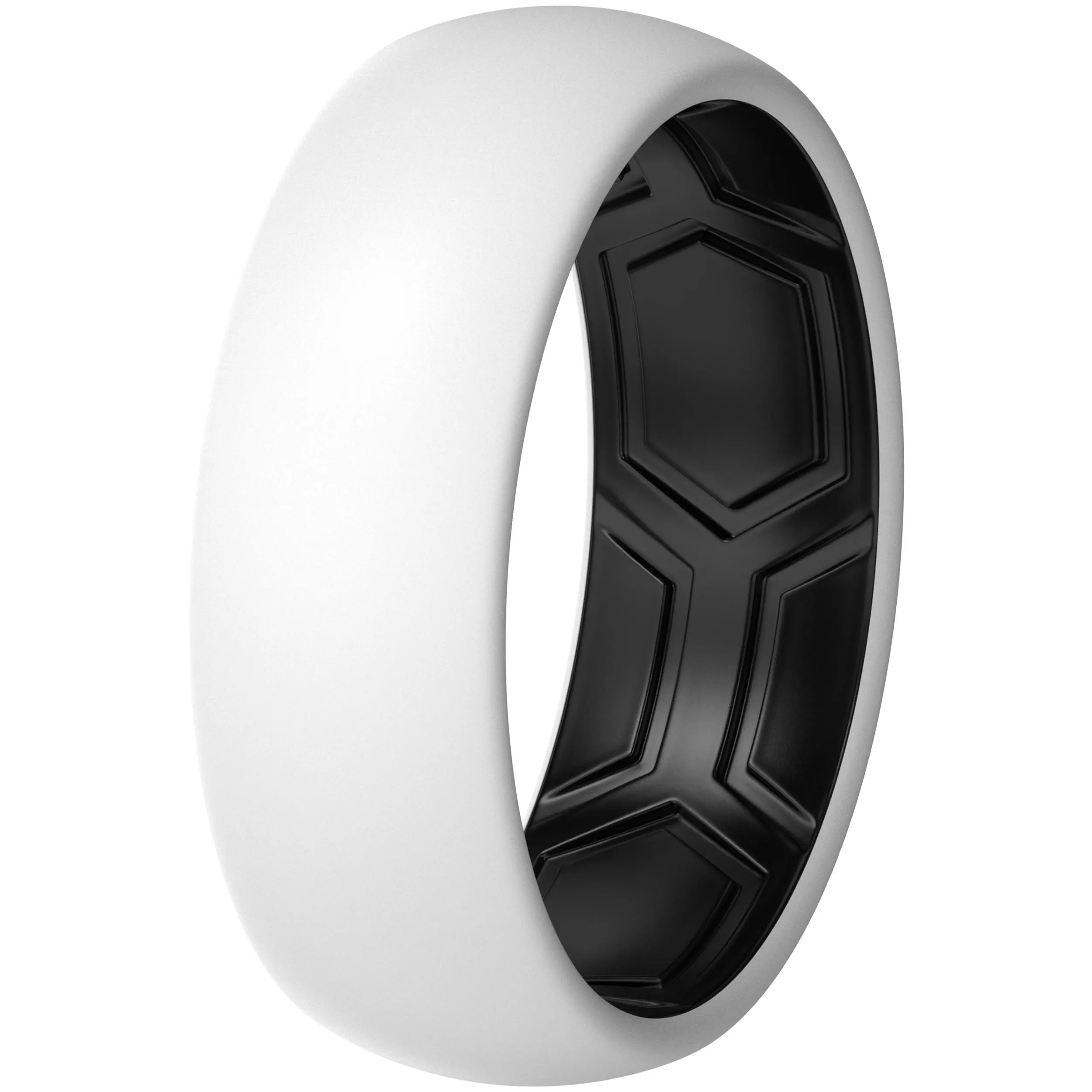 ThunderFit Silicone Rings for Him and Her, Rubber Wedding Engagement Bands Unisex, 2mm Thick in 4mm (Narrow) & 8mm (Classic) Widths, Variety Multipack 1/4