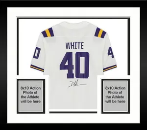 Framed Devin White LSU Tigers Autographed White Nike Game Jersey - Fanatics Authentic Certified