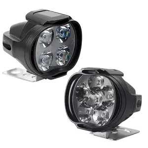 Upgrade Your Motorcycle with Super Bright LED Headlights, Led headlamp, High Power 4 or 6 LED Chips Kit, Daytime Running Lights & Fog Lights, Waterproof & Shockproof, Improve Night & Bad Weather Visibility for Safety, Easy Installation