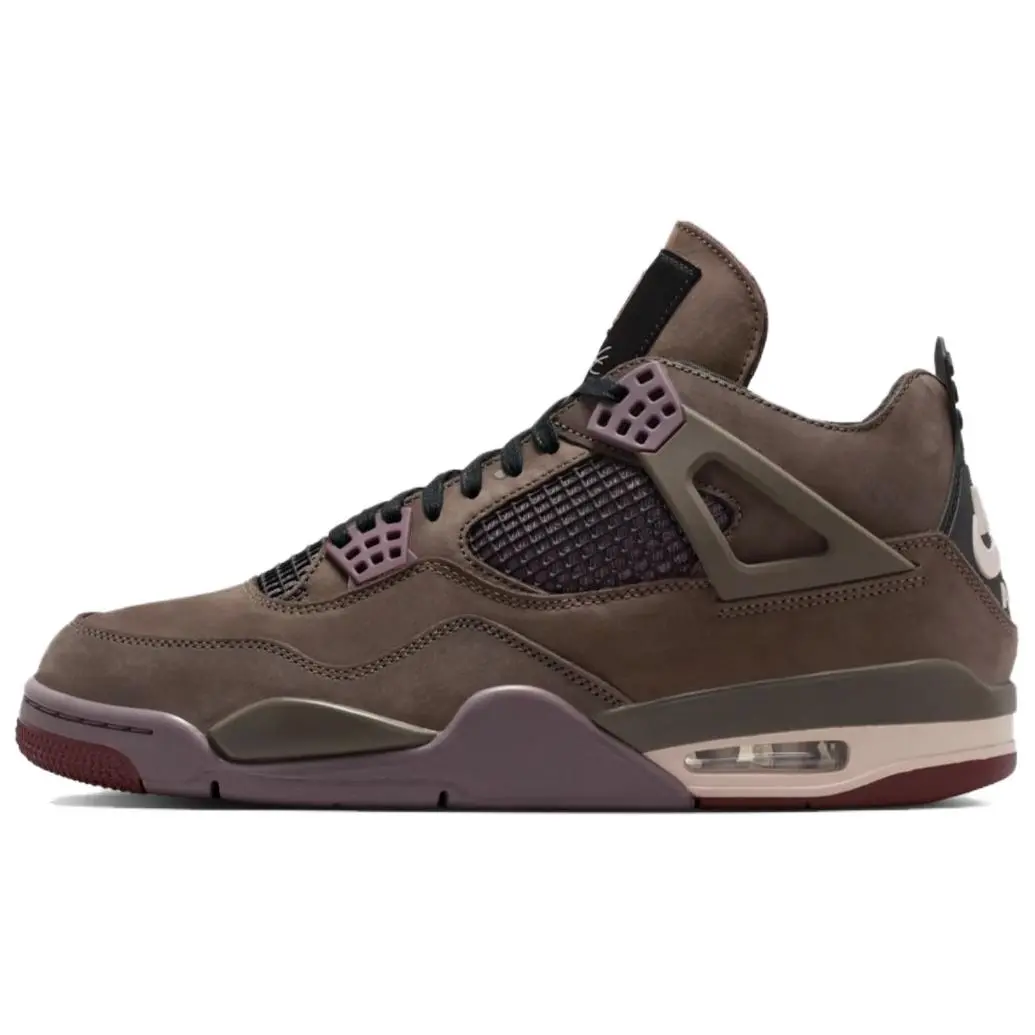 A Ma Maniére x Air Jordan 4 Retro 'Dark Mocha' Limited Edition Casual Wear Sneakers - Men's US 11, Luxurious Leather & Suede, Retro Design, US 7-13 Sizing