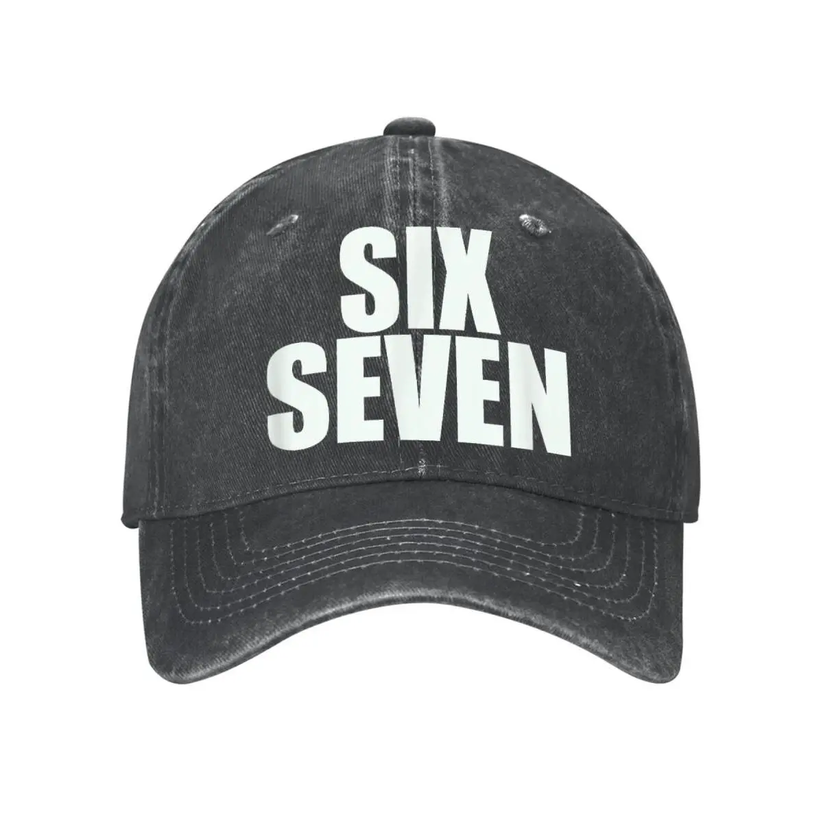 Fun Six Seven 6 7 Meme Design Baseball Cap