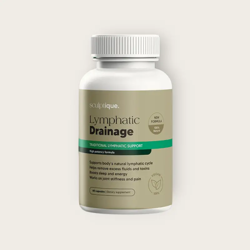 Sculptique Lymphatic Drainage Capsules - Antioxidant & Detox Binder Supplement - Supports Natural Lymphatic Cycle