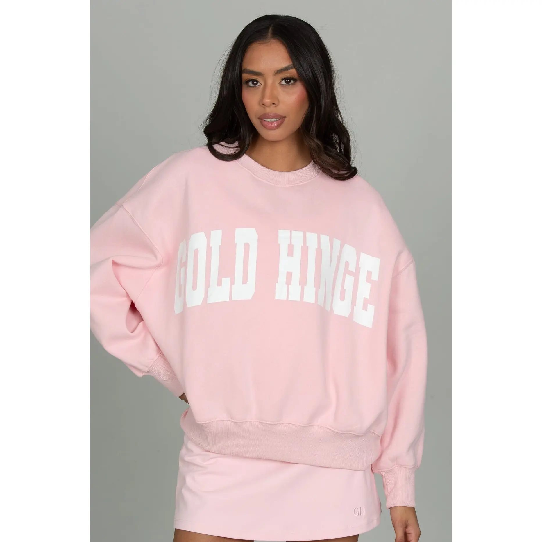 Almond Blossom GH Wide Arm Sweatshirt Fit Hoodie