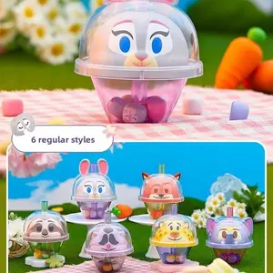 [New Year's gift] MINISO Disney Zootopia Taro Milk Tea Series Blind Box Figurine, Birthday Gift for Girls, Desktop Decoration