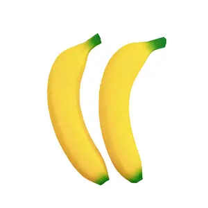 2pcs Banana Stress Relief Squishy Toy, 2026 New Banana Shape Squishy, Realistic Fruit Slow Rising Soft Toy Stress Relieve Decoration Gift for Adults, Novelty Office Decor & Relaxation Tool, Stress Relieving Accessory