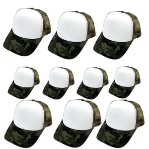 Camo Trucker Hats 10 Pack Stylish Mesh Baseball Caps for Swimmers & Outdoor Enthusiasts Trendy Camouflage Design
