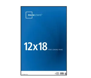 12x18 Front Loading Wall Picture Frame, Black Decor Photo