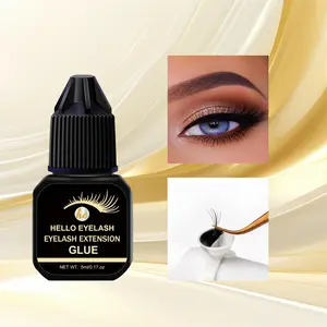 5ml Eyelash Glue, 1 Count Fast Drying Waterproof Eyelash Extension Adhesive, Gentle Formula Ideal for Beginners, Perfect for DIY At-Home Use, Makeup
