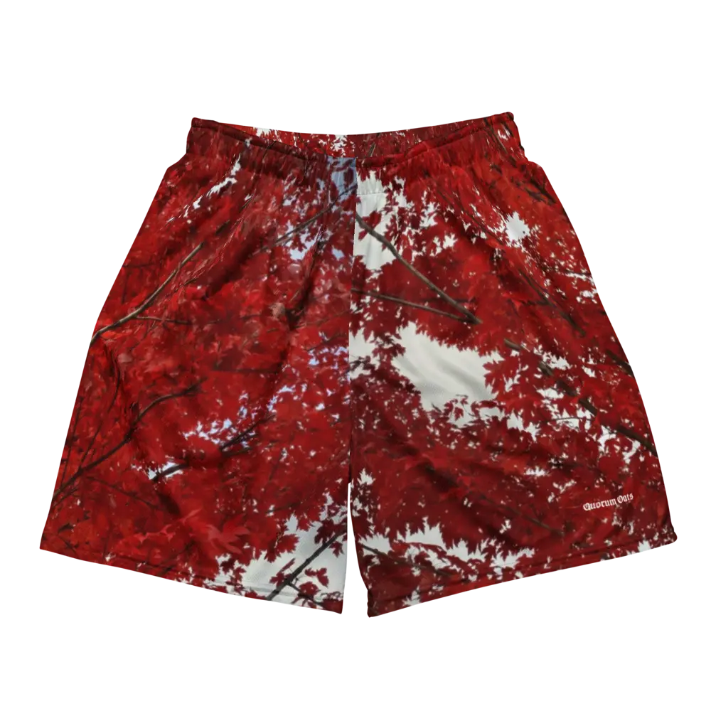 Quorum Oats Red Leaf Camo Shorts