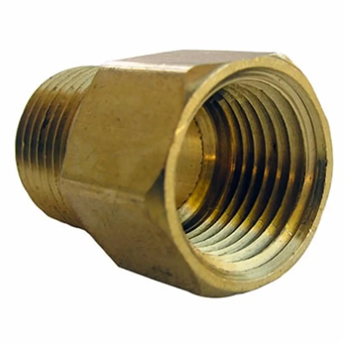 212 MAIN Brass Threaded Pipe Coupling (Renin US 208145), 0.5 in Female x 0.5 in Male Threaded Ends, Pack of 6, Tools & Hardware Gardening Accessory, Inches