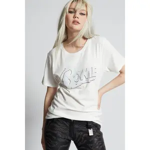 Flash Sale: Was $125, Now $25 | David Bowie Crystal Embellished Boyfriend Tee