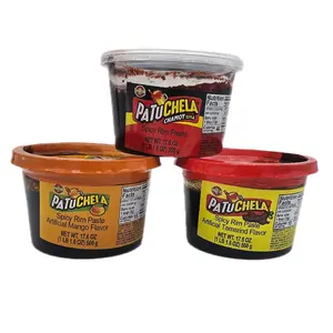 PATUCHELA - Spicy Rim Paste Assorted Flavors Mango, Chamoy & Tamarind  / 500g /