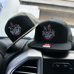 Busch Waterfowl 7 Panel Trucker Hat - Hunting Hat - Embroidered 7 Panel Trucker - High Quality Embroidered Hat