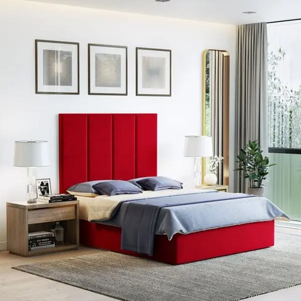 BOYD SLEEP MPRD003 Masterpiece Plush Upholstered Padded Simple Style Wall-Mount Headboard Panel Set, 4-Piece, 15in W x 39in L x 2.25in D, DIY-Install Friendly, Soundproofing for Bedrooms, Acoustic Dampening, Soundproofing A Bedroom