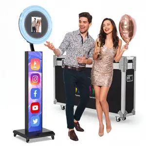 MWE Portable iPad Photo Booth Stand Shell with ChackTok Software for Weddings & Parties Universal Fit Compatible with Any iPad Stable Platform for Memorable Moments - Decorations Supplies
