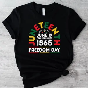 Juneteenth Freeish 1865 T-Shirt, Fist Juneteenth Shirt, Afro American Woman Tee, Celebrate Freedom Tee, Black History Shirt, Independence Day T-Shirt.