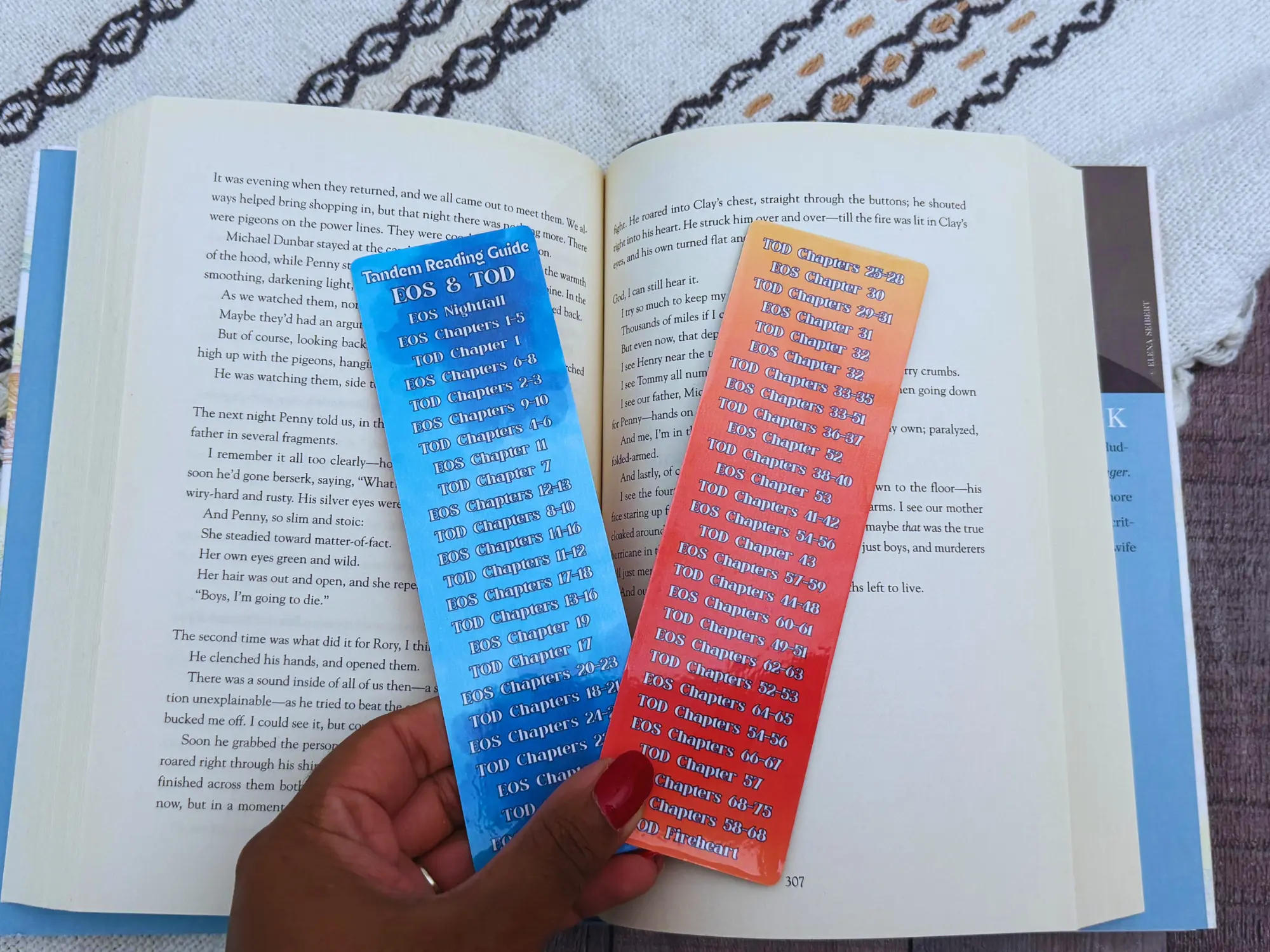 Tandem Read Bookmark For Popular Fantasy Series