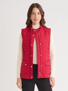 Zip-Front Quilted Vest