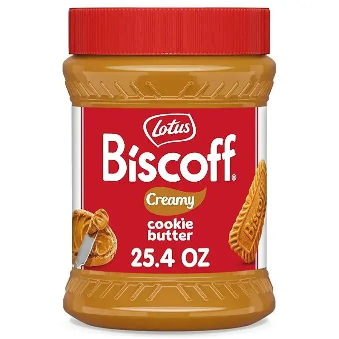 Lotus Biscoff Cookie Butter Spread, Creamy, non GMO + Vegan, 25.4oz