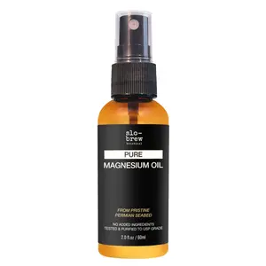 Slo-Brew Magnesium Oil Spray: Ancient seabed-sourced, organic formula for relaxation, muscle relief, and better sleep. Care for ultimate comfort.