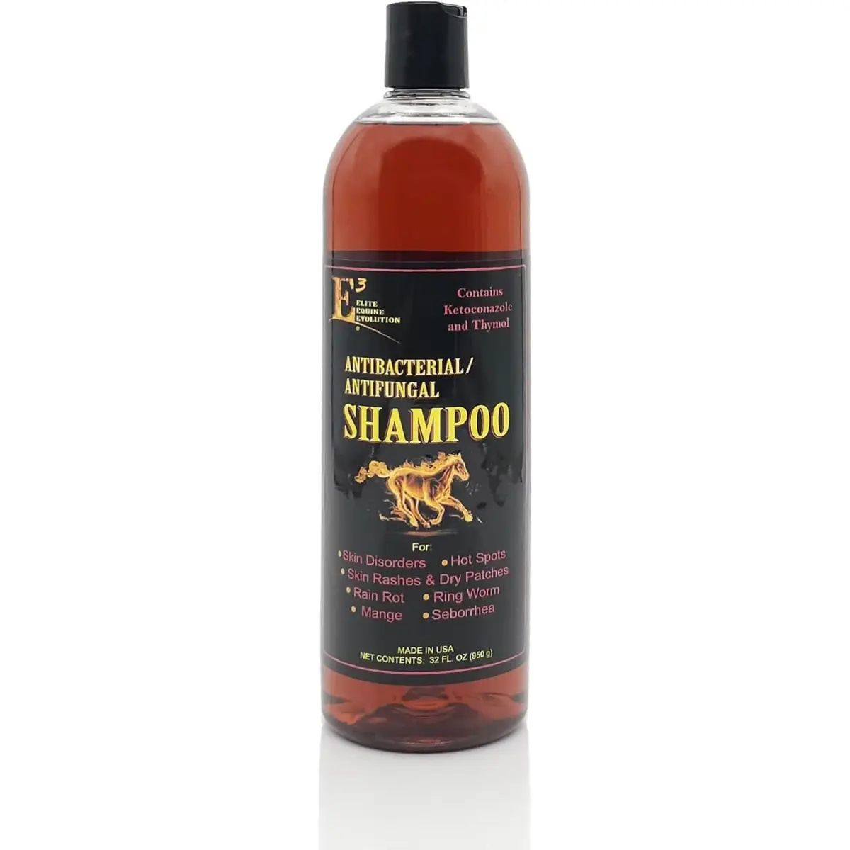 E3 Elite Equine Evolution Skincare Shampoo for Dogs and Horses, 32 fl oz