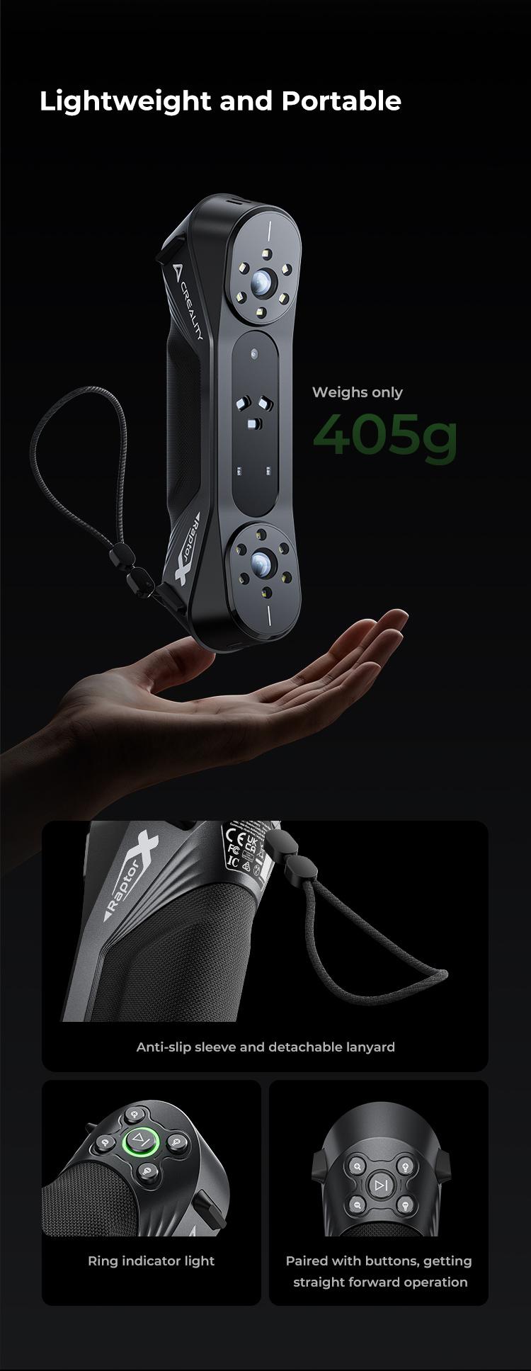 Creality RaptorX: Wireless Hybrid Blue Laser & NIR Scanner