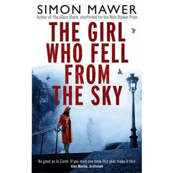 Used Fiction Book: The Girl Who Fell From The Sky by Simon Mawer, Softcover Reading Material, Fiction Books