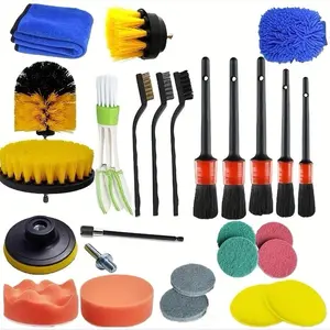 27 pc set brush tools and car detailing
