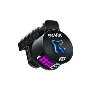 SNARK AIR-1 Tuner with Colorful LED Lights & Blue Graphic Design - Compact Portable Quick Recharge Fast Tuning for Guitars Basses Ukuleles
