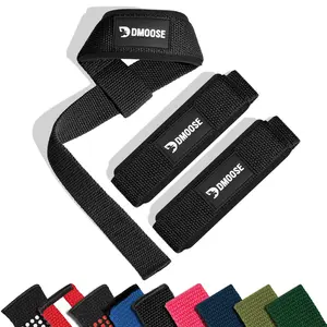 DMoose Lifting Wrist Straps for Weightlifting & Powerlifting