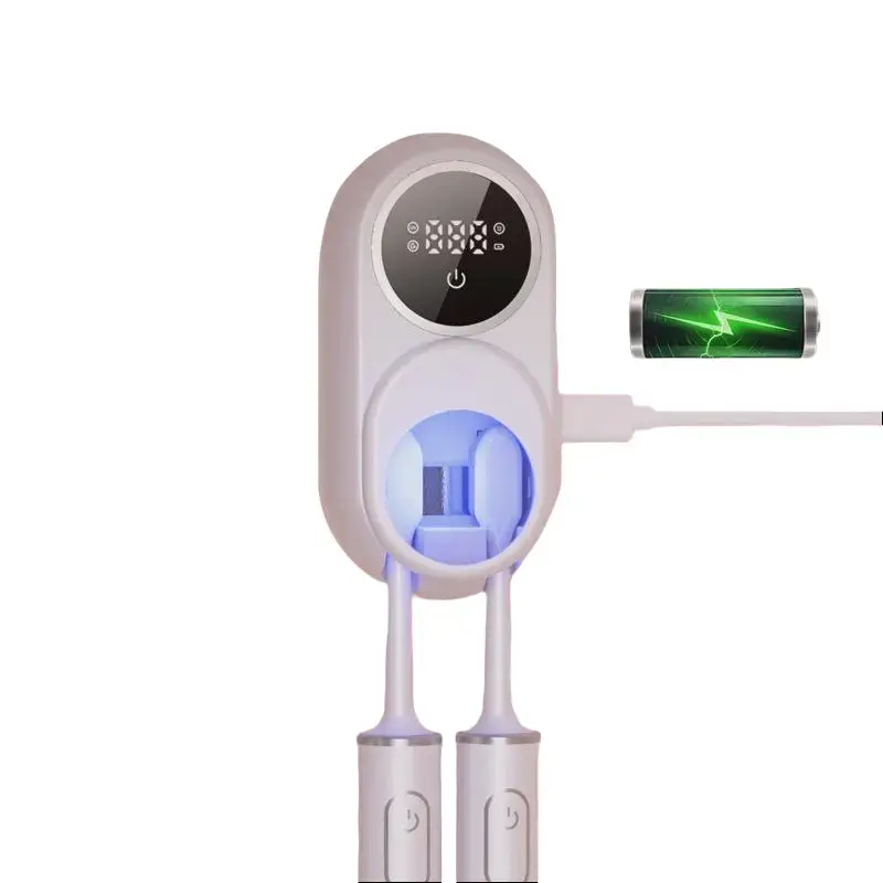 Portable UV Toothbrush Sanitizer Holder – Rechargeable Travel Toothbrush Sterilizer with Drying Function Accessory