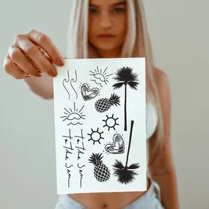 Ocean Lover Tattoo Pack – Beachy Aesthetic Semi-Permanent Tattoos