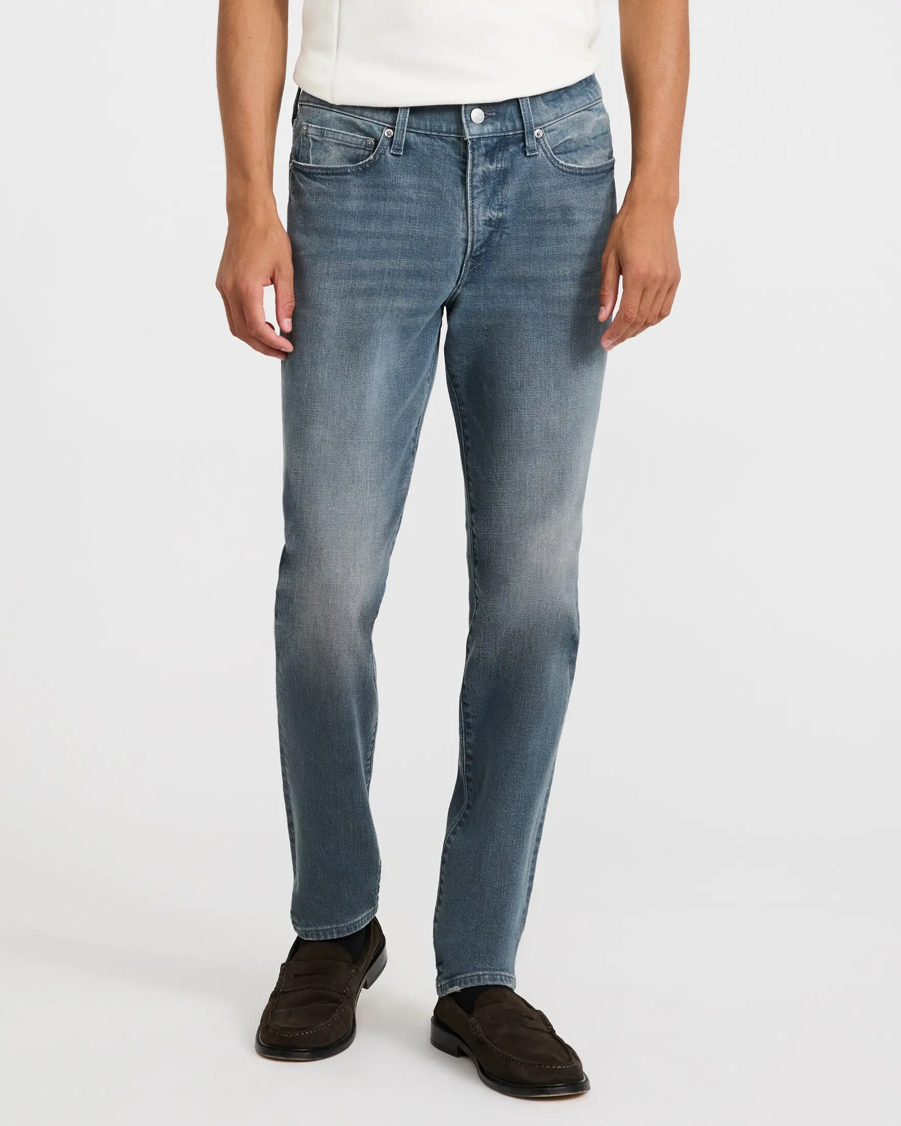 Express Slim Y2K Gray Wash Jeans