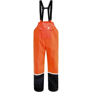Rain Bib Pants for Men Women 150D Oxford Safety Trousers Heavy Duty Waterproof Work Pants Rip-Stop Overalls