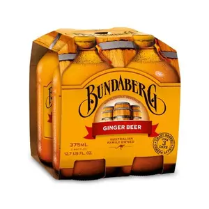 Bundaberg Ginger Beer, 12.7 Fl Oz Bottles, 4 Pack