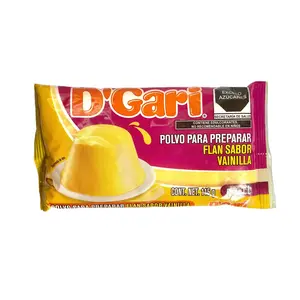 D' Gari Vanilla Flavored Flan Powder - Makes up to 1 Liter - 115 grams - 4 oz -  Product of Mexico