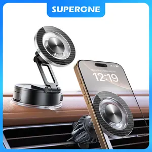 SUPERONE Magnetic Suction Cup Phone Holder for Magsafe, [88+LBS Ultra Grip & 2800gf Magnetic Power] 360° Adjustable Car Phone Mount, Cell Phone Holders for Your Car for iPhone 17 16 15 14 13 12 Series Smartphone Cellphone Stand