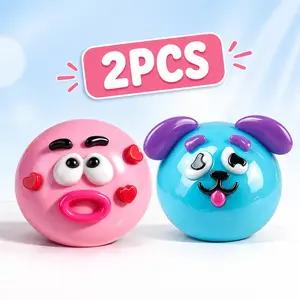 2PCS NEW Smushers Squishy - Curiosities Smushers Dog Face Swap Squishy Soft Moldable Cute Slow Rise Relaxing Sensory Fidget Relief Anxiety Stress Fun Desk Accessory for Adults