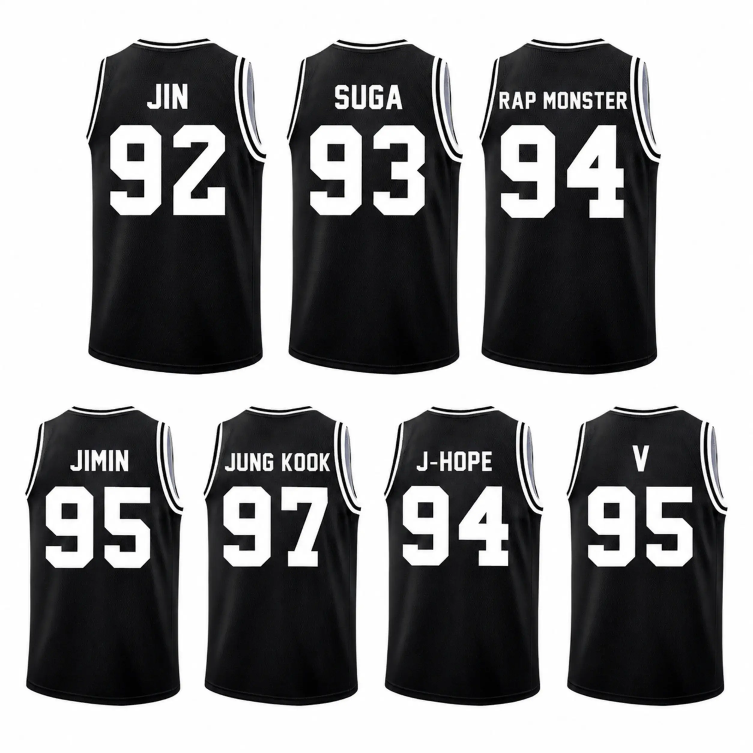 Returning in 2026 ARIRANG Sleeveless Basketball Jersey Shirt, BT21